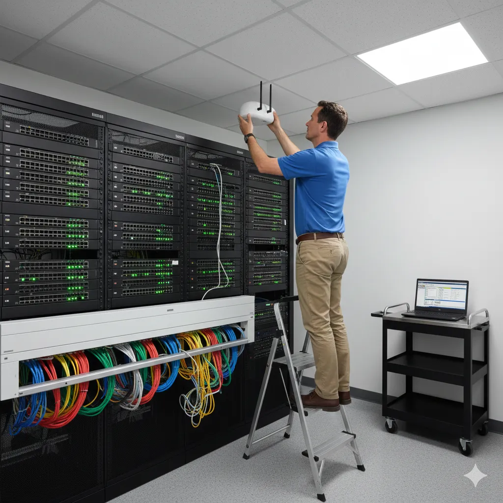 IT administrator upgrading network from PSK to enterprise 802.1X authentication